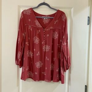 Skies Are Blue Floral Blouse